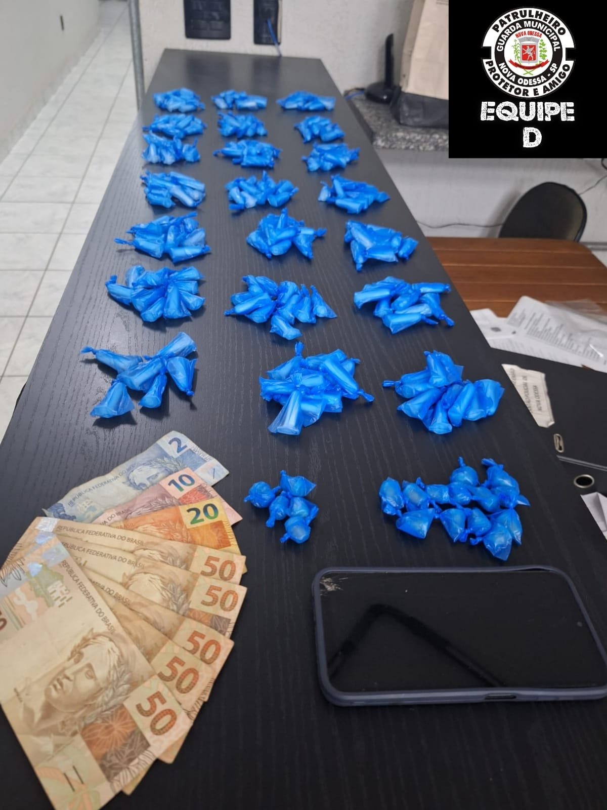 Guarda Civil de Nova Odessa prende mais um suspeito em flagrante por gráfico de drogas