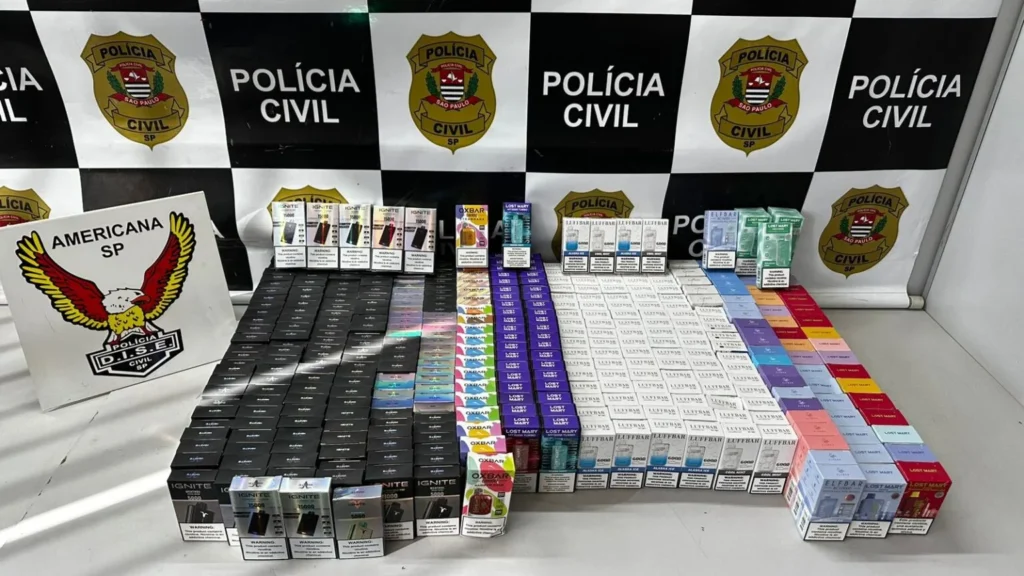Dise apreende mais de 380 cigarros eletrônicos avaliados em R$ 60 mil em Americana