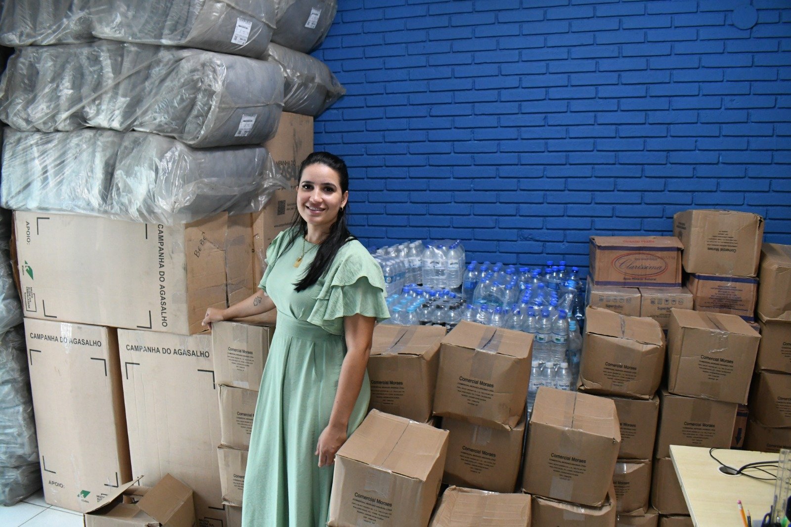 Primeira-dama de Sumaré recebe caminhão com doações da primeira-dama do Estado de São Paulo