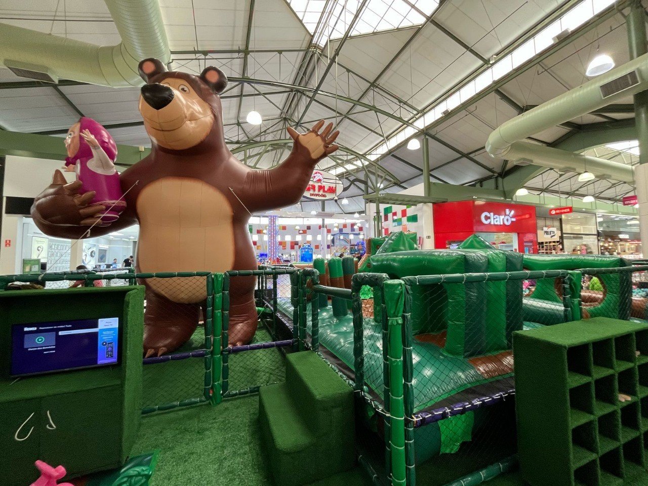 Tivoli em Santa Bárbara recebe nova atração infantil, inspirada no universo de Masha e o Urso