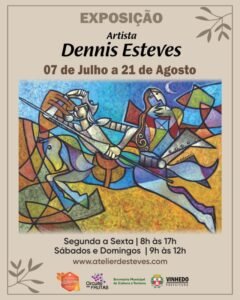Festival de Inverno de Vinhedo recebe exposição do artista Dennis Esteves