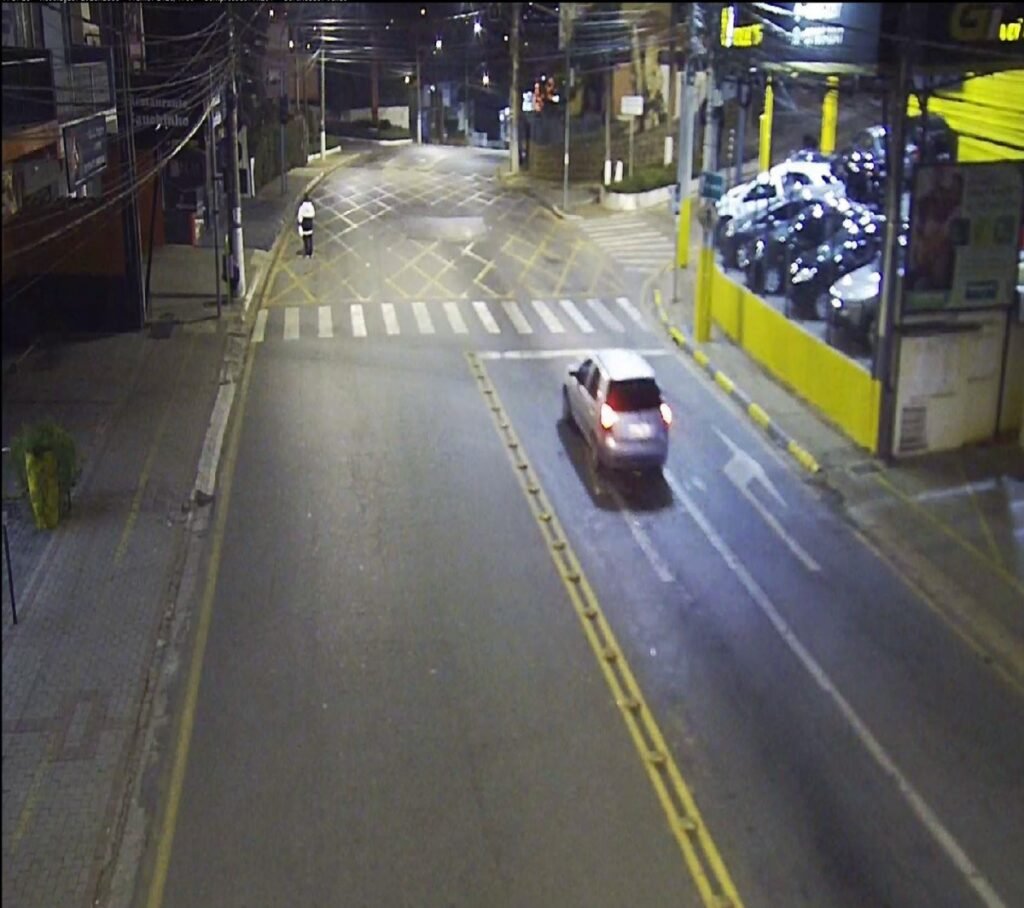 Polícia identifica autor do atropelamento no centro de Louveira com videomonitoramento
