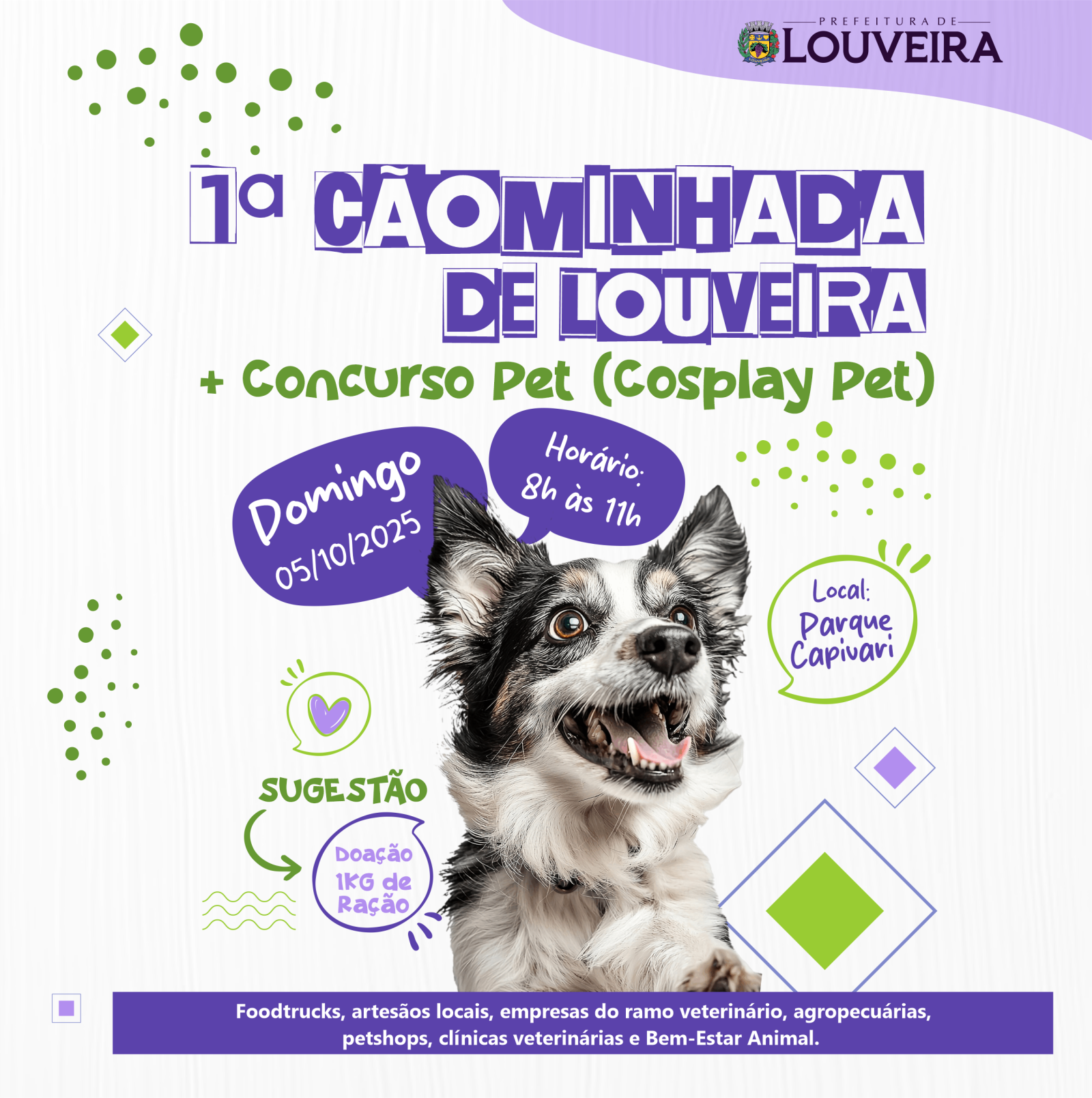 Primeira Cãominhada de Louveira promove Semana de Conscientização Animal