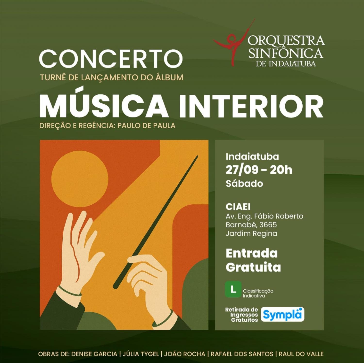 Sinfônica de Indaiatuba lança álbum Música Interior