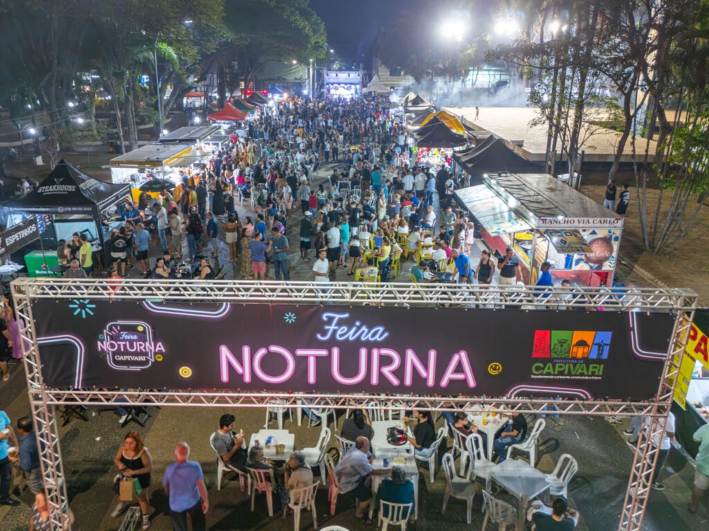 Feira Noturna de outubro acontece no dia 9 na Praça Central em Capivari