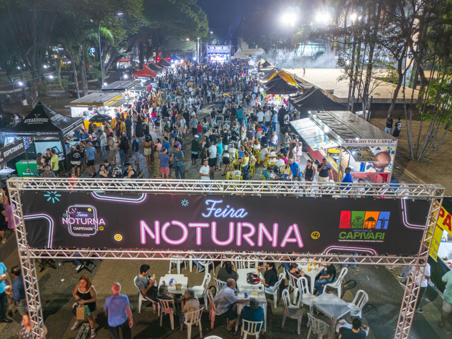 Feira Noturna de outubro acontece no dia 9 na Praça Central em Capivari