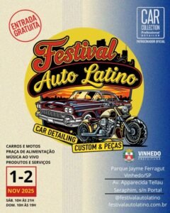 Vinhedo recebe Festival Auto Latino neste fim de semana com entrada gratuita