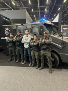 Arcanjo, blindado da Guarda Civil de Capivari, chama atenção na COP Internacional
