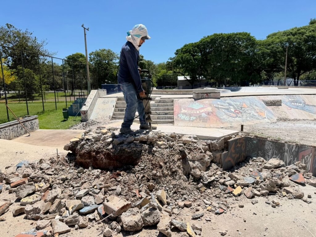Piracicaba inicia obra na área de street da pista de skate da Área de Lazer do Trabalhador
