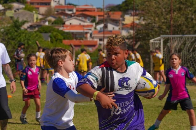 Festival de Rugby Infantil reúne mais de 250 crianças em Vinhedo