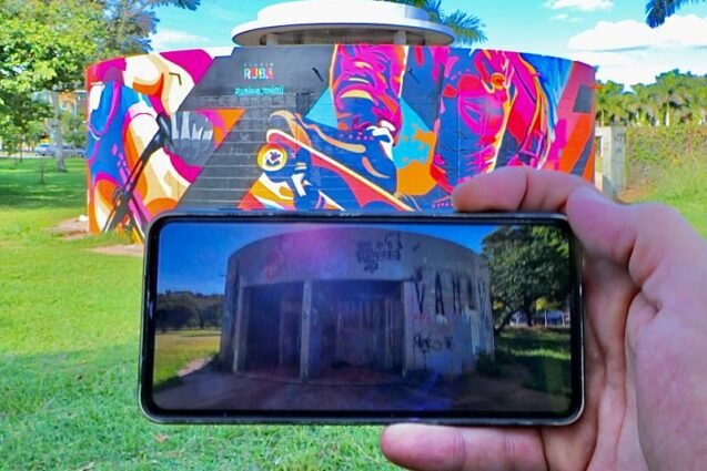 Praça Arautos da Paz ganha grafite que conecta arte com esporte em Campinas