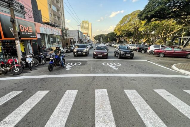 Prefeitura de Limeira instala bolsões exclusivos para motociclistas na região central