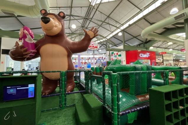 Tivoli em Santa Bárbara recebe nova atração infantil, inspirada no universo de Masha e o Urso